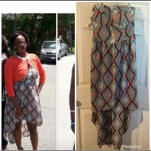 High Low Strapless Dress